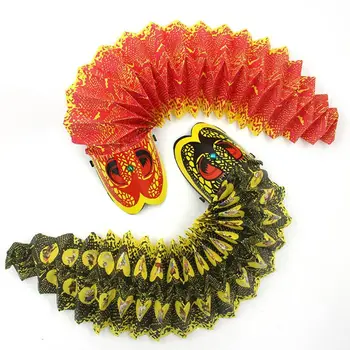 

2019 New Exotic Toy Paper Pull Caterpillar Ground Dragon Origami Manual DIY Match Line Animal Toy