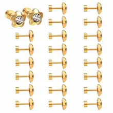 12 пар/лот 316L Нержавеющая сталь серьги с винтовой застежкой много цветочных Форма Для женщин Роскошные свадебные серьги ювелирные изделия аксессуары