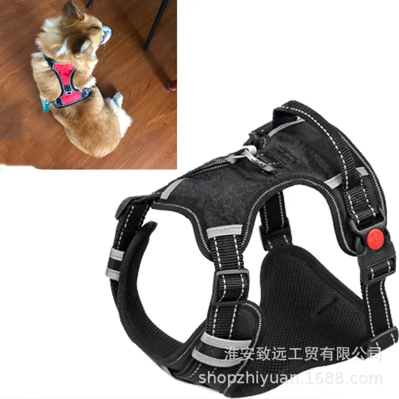 

Golden Retriever Husky Dog Neck Ring Chest And Back with Traction Big Dog Chest And Back Medium-sized Dog Large Dog Chest And Ba
