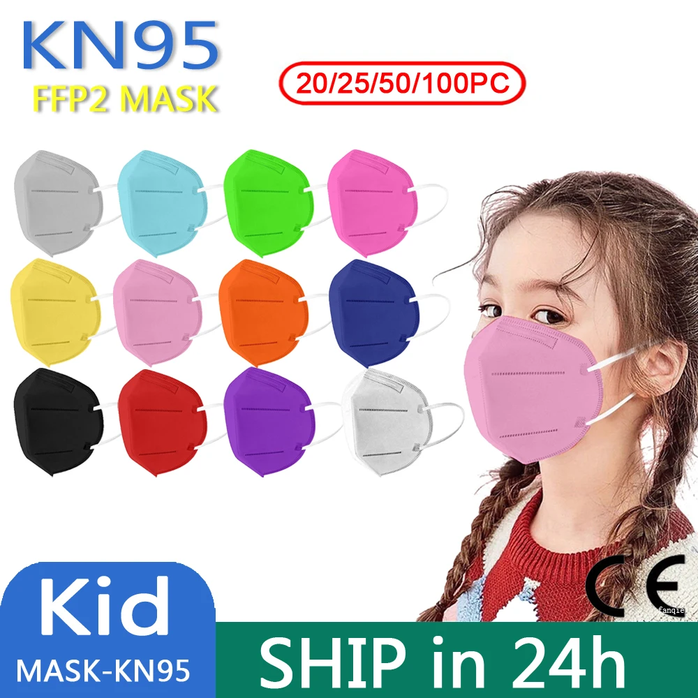 10/50pc kn95 mascarilla infantil ffp2 Mascarillas niño ffp2 máscara ffp2mask Mascarilla Homologada Kn95 máscara enfant
