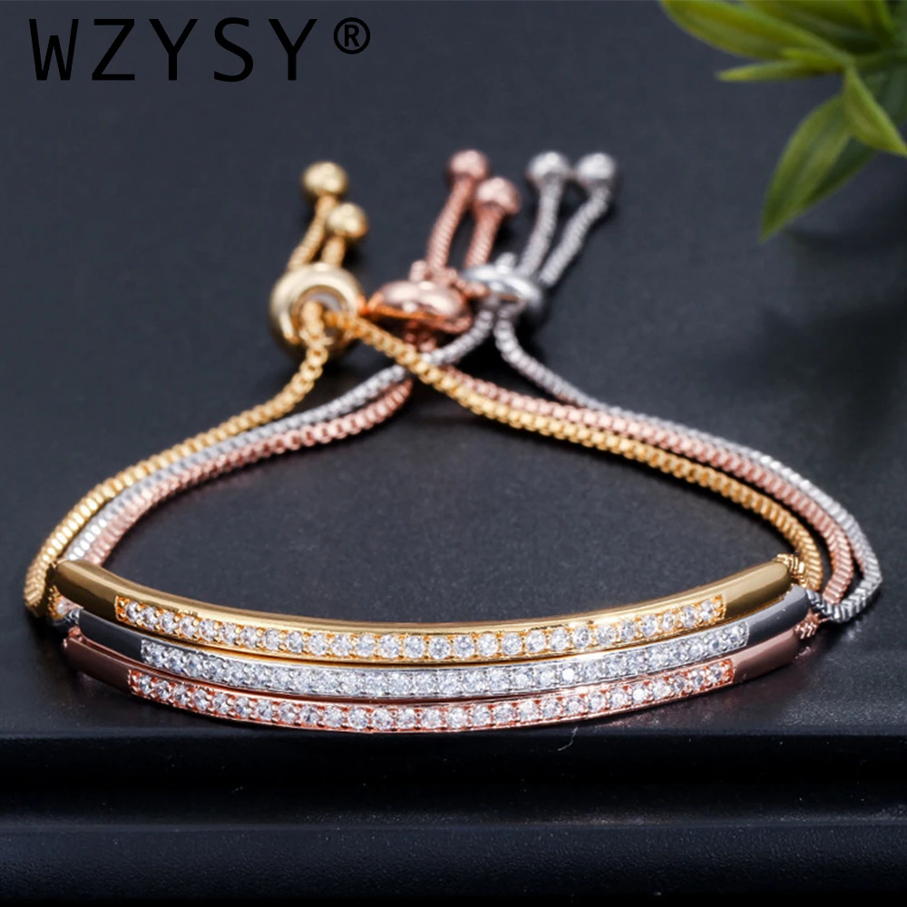 Горячая Распродажа, креативные ювелирные изделия с микро-циркониевой инкрустацией, блестящие дуговые регулируемые браслеты, модные женские очаровательные браслеты из сплава для женщин