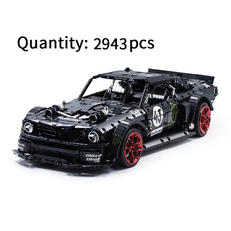 

2950pcs assemble 2.4Ghz RC Forded Mustand sports car model building blocks technic bricks educational toys for children