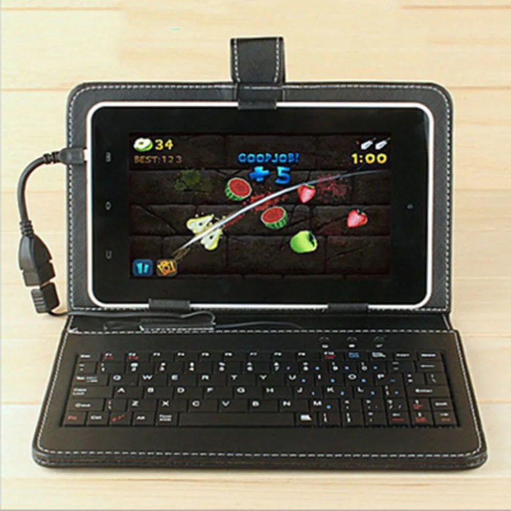 Кожаный чехол 10,1 дюйма, имитация чехла с USB клавиатурой, универсальный для планшетов на Android Windows 284*185*13 мм