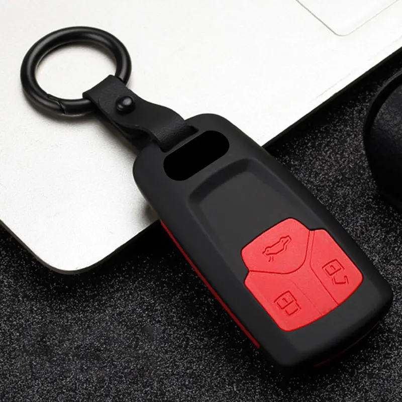 SKU图片-New-ABS-plastic-silicone-Car-Key-Case-Cover-For-Audi-A4-A4L-8-S-2017-2016 (3)