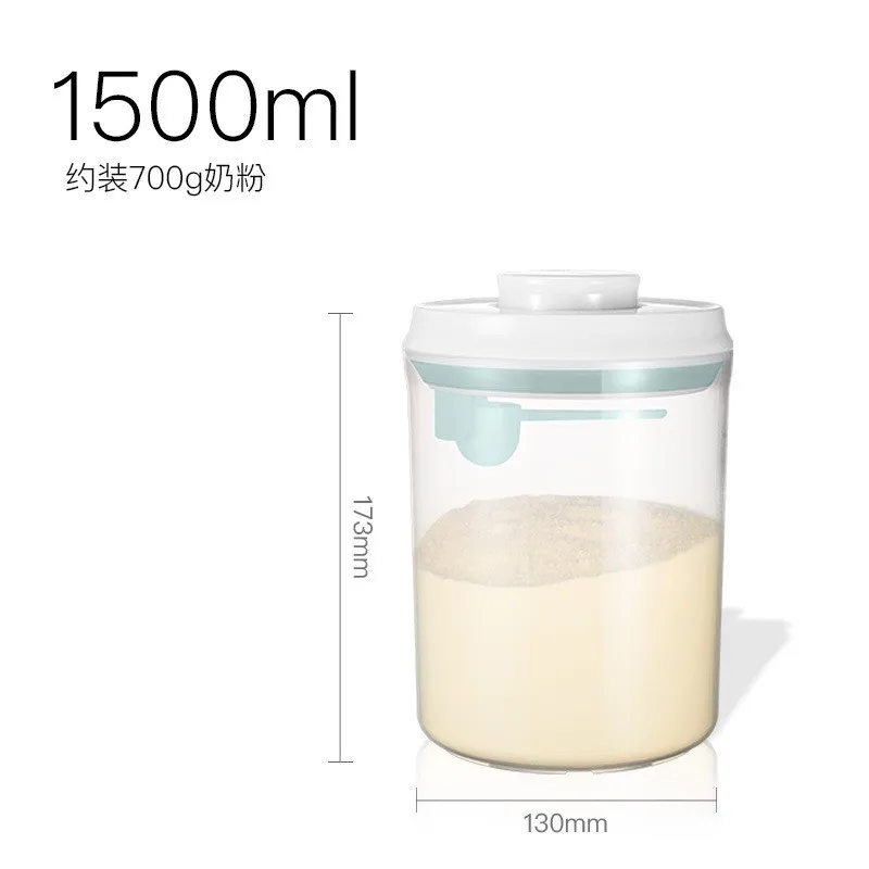 Герметичный контейнер для сухого молока, Круглый герметичный диспенсер, без бисфенола, герметичный контейнер для хранения пищевых закусок