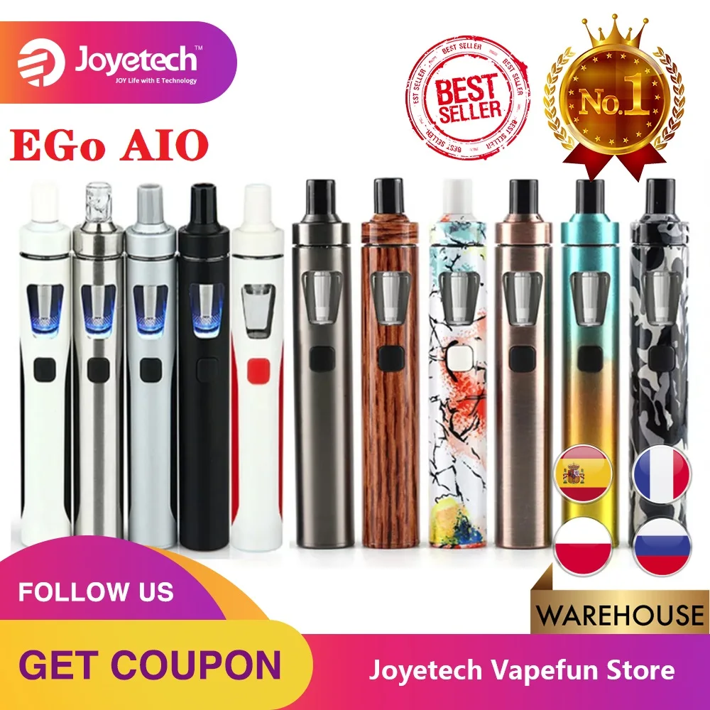 Оригинальная электронная сигарета Joyetech Ego AIO Starter Kit все в одном 2 мл анти