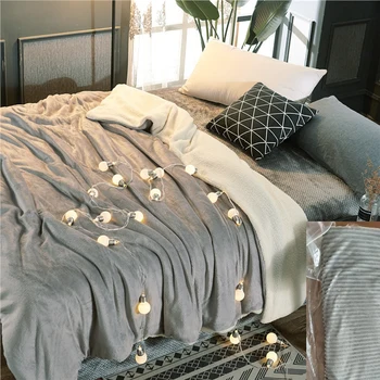 

Winter Warm Thick Fleece Duvet Cover Super Soft Comfortable Throw Blanket Cover Modern Home Decoration Blankets Bedclothes