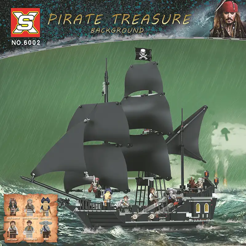 lego piratas del caribe el barco de la perla negra 4184