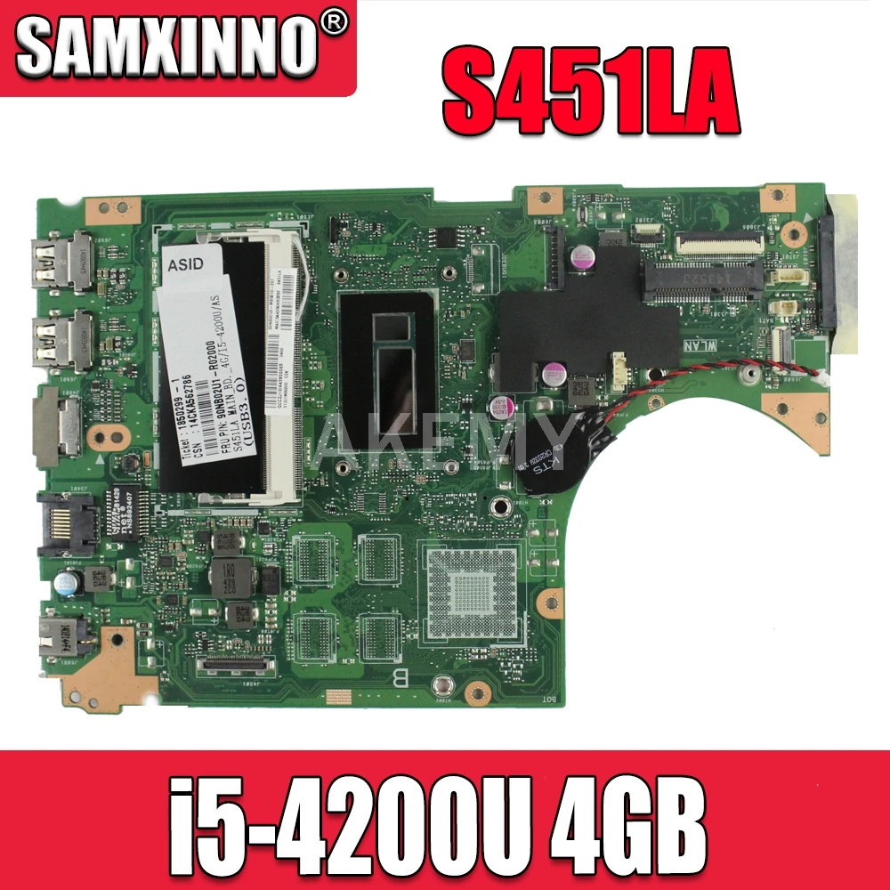 Материнская плата для ноутбука ASUS S451 S451L V451 V451L S451LN S451LB S451LA материнская s451ln REV2.1 i5