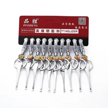 Автомобильные металлические брелки для ключей, напрямую от производителя продажи Для мужчин брелок PISEN бренд Для мужчин металлические брелки для ключей