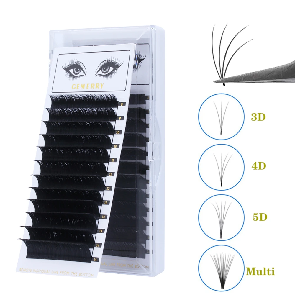 

Easy Fanning Eyelash Extensions Fast Fan 3D-10D Auto Flowering Blooming Faux Cils Natural Mink Volume Fans False Lash Supplies
