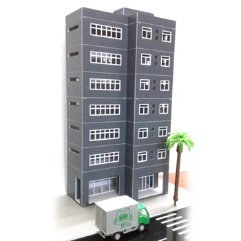 

2020 New Hot 1:87 HO Scale Sand Table Decoration DIY Assembly Grey Building Model Structure