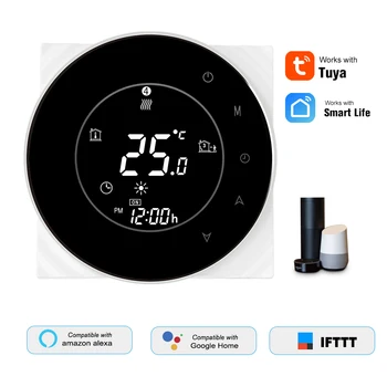 

Water/Gas Boiler Thermostat Smart WiFi Digital Temperature Controller Tuya/SmartLife Control Compatible with Amazon Google Home
