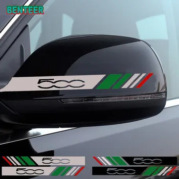 

2pcs car rearview mirrow sticker for fiat 500 500x 500l