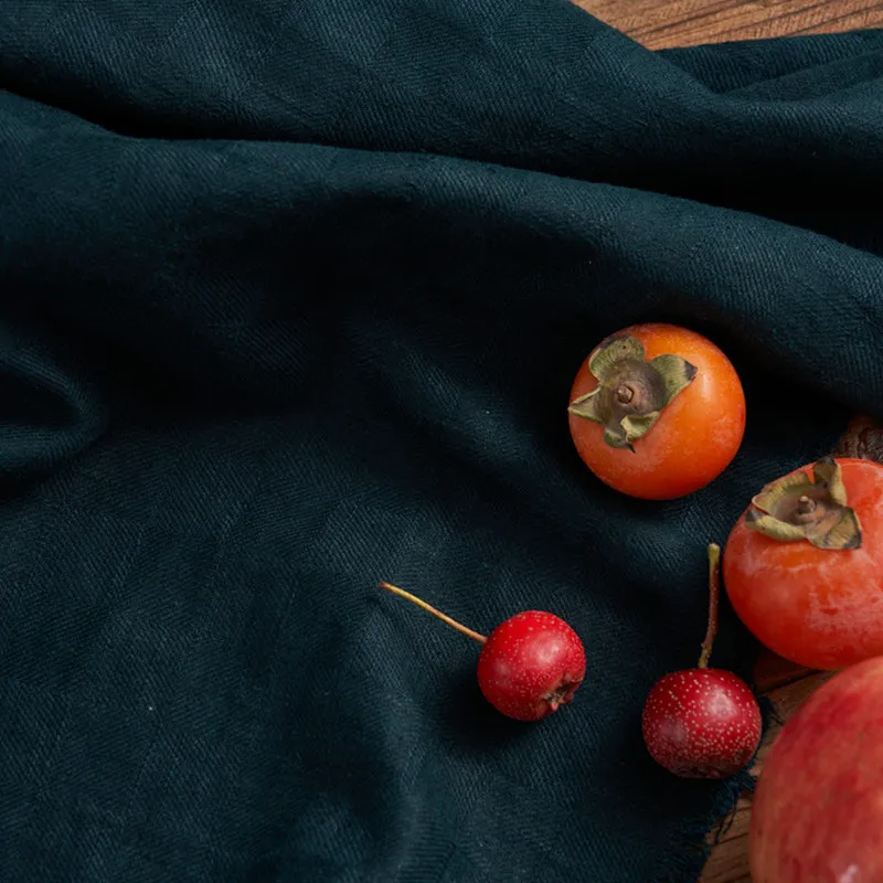 

Высококачественная ткань из чистого льна темно-зеленая и осенне-зимняя утепленная ткань ручной работы «сделай сам» платье рубашка материал