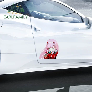 

EARLFAMILY 26cm x 24.8cm For Darling In The Franxx Fine Decal Scratch-Proof Car Stickers Occlusion Scratch Decals Decoration