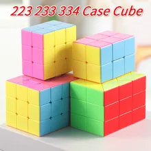 Lefun-Cubo mágico para niños, Cubo de Velocidad Profesional en forma de extraño, juguetes educativos divertidos, 2x2x3 2x3x3 3x3x4, 223, 332, 433