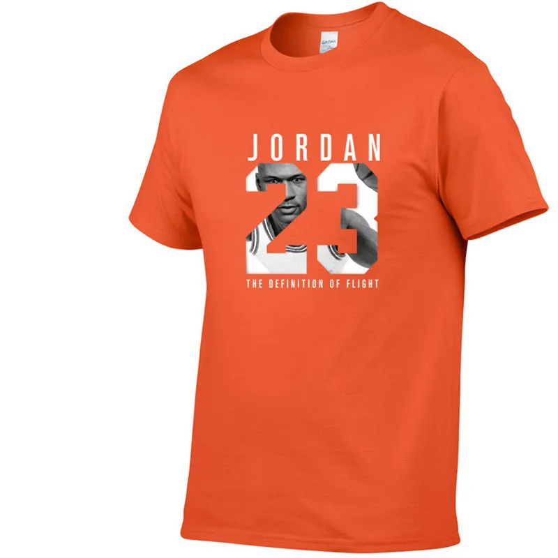 21 Летняя Горячая Распродажа Новая футболка Jordan 23 с принтом Мужская футболка Swag высокое качество хлопок Jordan 23 хип-хоп футболка с коротким рукавом для мужчин - Цвет: 21