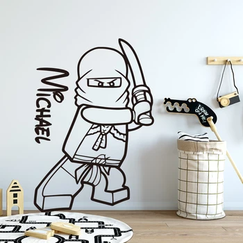 

Lego Wallpaper Ninjago Custom Name Wall Sticker For Baby's Room Lego Stickers For Kids Room Bedroom Accessories Decal Poster