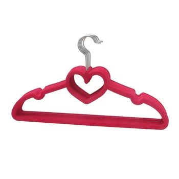 

10Pcs/Set Flocking Clothes Hanger Skidproof Drying Rack Windproof Coat Trouser Holder Closet Organizer Wardrobe Organization