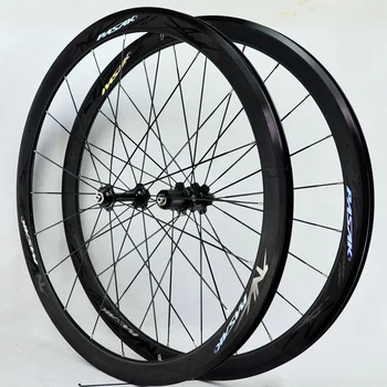 

40mm flat bar ultra light Peilin bearing road wheel set 700C road wheel set self propelled wheel 11 speed C brake V brake