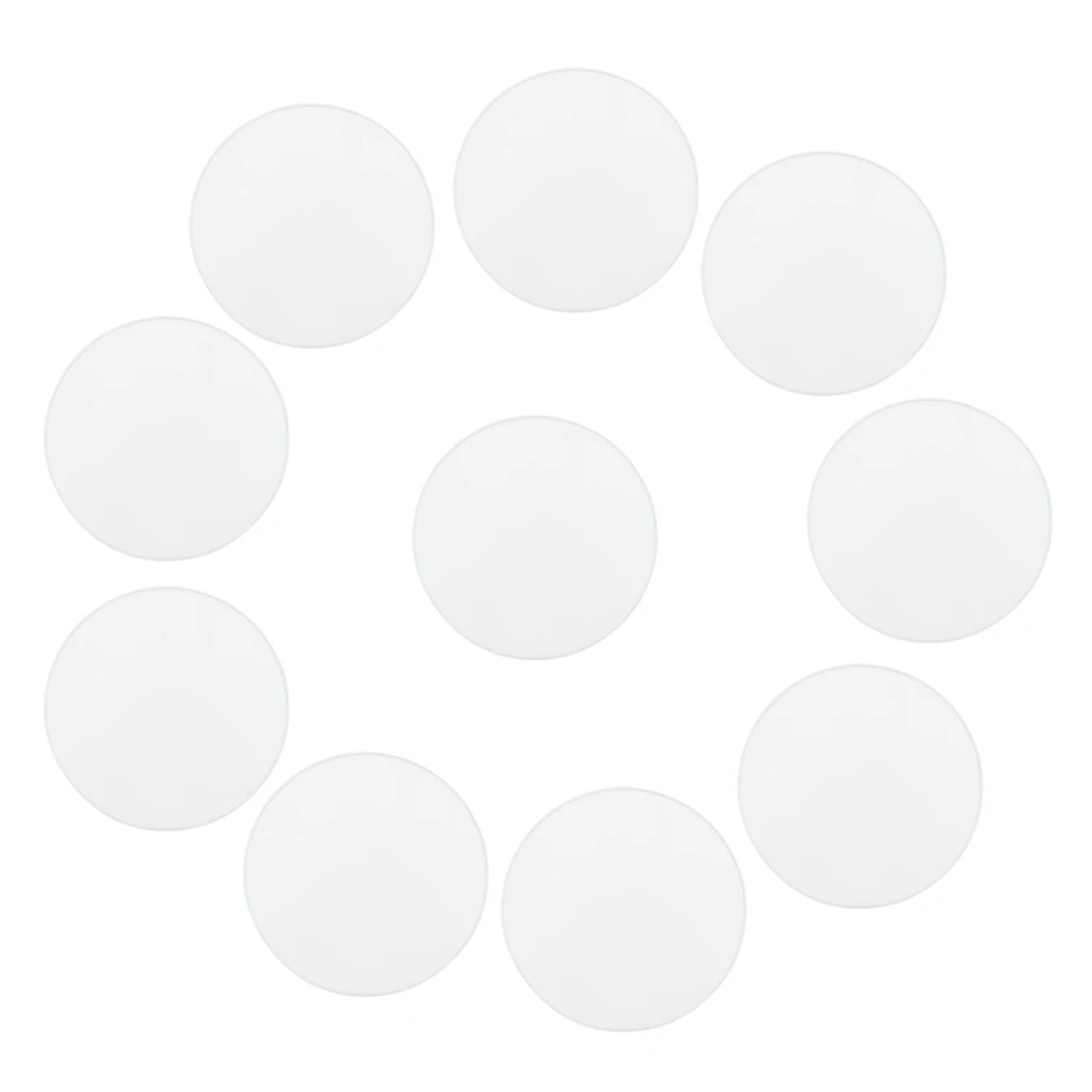 10 Pieces Domed Round Domed Mineral Glass Watch Crystals Diameter 28.5mm-34mm
