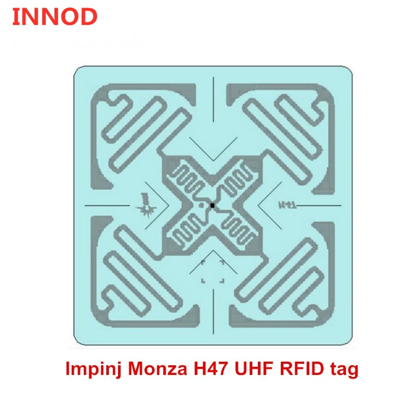 Uhf rfid Метка impinj h47 Monza 4E чип расстояние distance EPC G2 пассивный клей rfid наклейки uhf анти-метка против кражи дешево