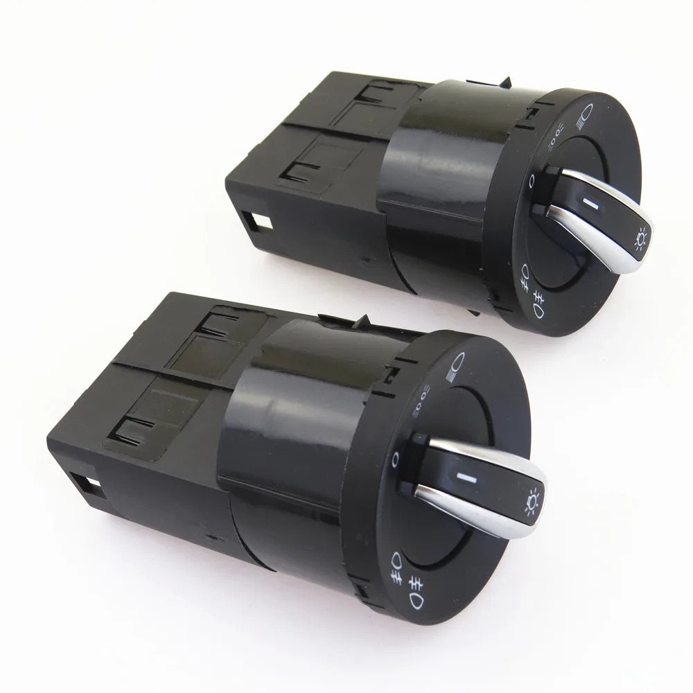 Кнопка переключения фар FHAWKEYEQ Qty 2 Хромированная для VW Passat B5.5 Golf MK4 Gti 4 Jetta Beetle Bora