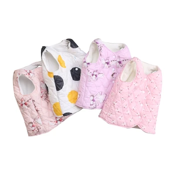 

Printing Polka dot Girls Vest Jackets Coat Baby Kids Autumn Spring Cotton Vests Waistcoat Children Clothes Outerwear