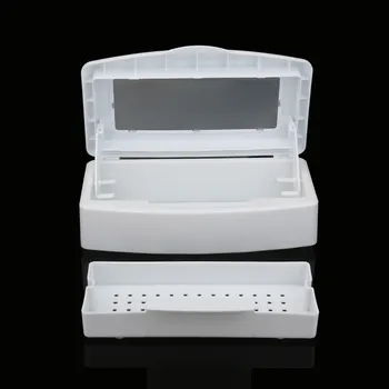 

Sterilizer Tray Box Alcohol Disinfection Box Salon Nail Metal Tools Disinfector Manicure Implement ToolAlcohol Disinfection Box