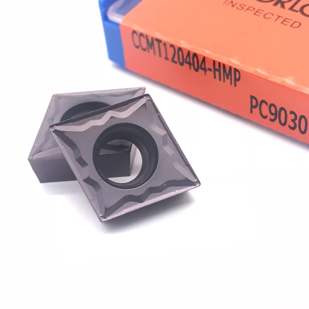 50 шт. CCMT120404 HMP PC9030 внутренние токарные инструменты CCMT 120404 карбидные вставки