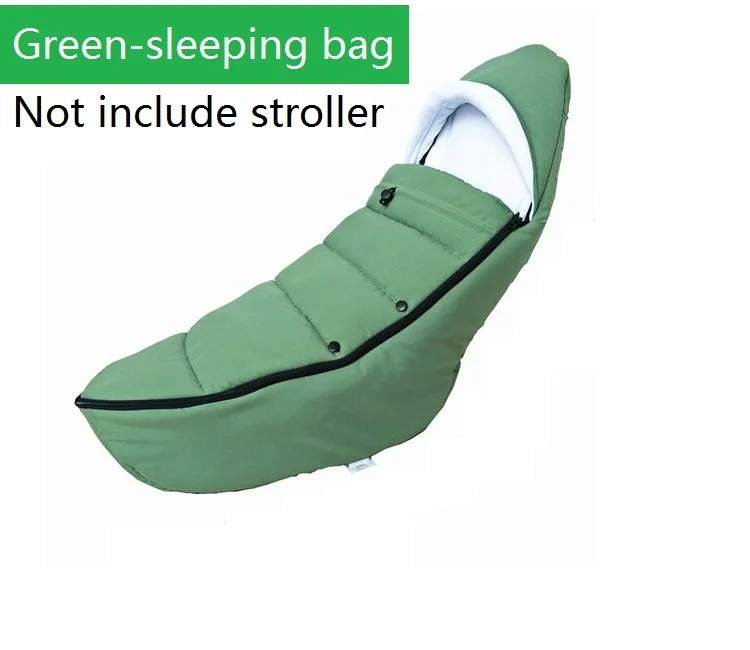 Green--sleep bag Оригинальная дизайнерская коляска Bugaboo Bee, аксессуары, теплая сумка для сна, зимняя коляска для Bugaboo Bee3 и Bee5 - Цвет: Green--sleep bag