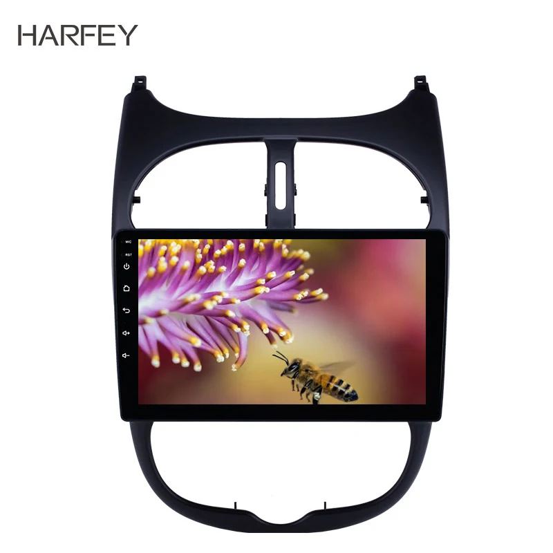 

Harfey GPS HD Touchscreen Car Radio Audio 9''Android 8.1 Radio for Peugeot 206 2000-2016 with AUX WIFI support Carplay TPMS DAB+