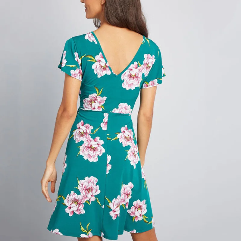 2020 summer new women's printed dress breastfeeding dress skirt pregnant women Clothes maternity Slim dress