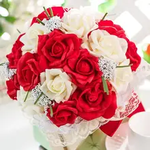 Birdal держащий цветок 21 см искусственные пенные цветы розы свадебный букет Свадебные Помолвочные вечерние букет невесты