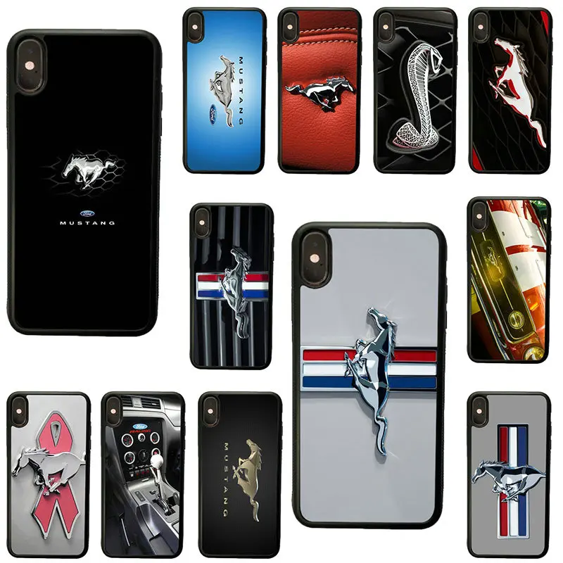 

Ford Mustang Logo Cell Phone Cases Hard Plastic Cover Protect for iphone 8 7 6 6S Plus X XR XS 11 Pro Max 5S 5 SE 4 4S Case