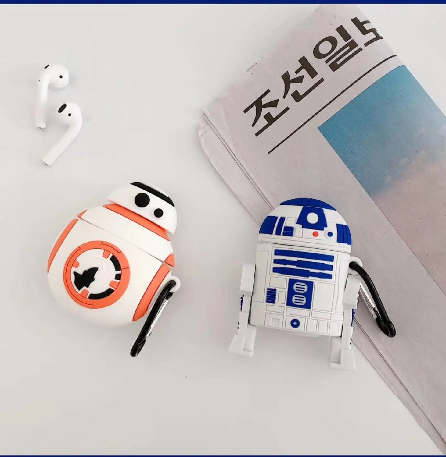 3D Мультфильм Йода для Apple AirPods 1 & 2 Pro зарядка Мягкий ТПУ чехол беспроводной Bluetooth