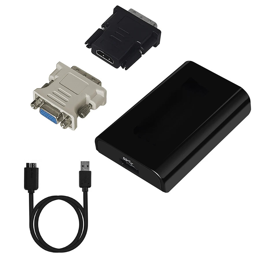 Преобразователь USB 3 0 в HDMI преобразователь 2 VGA DVI для windows 10/Mac Os. Видеоконвертер