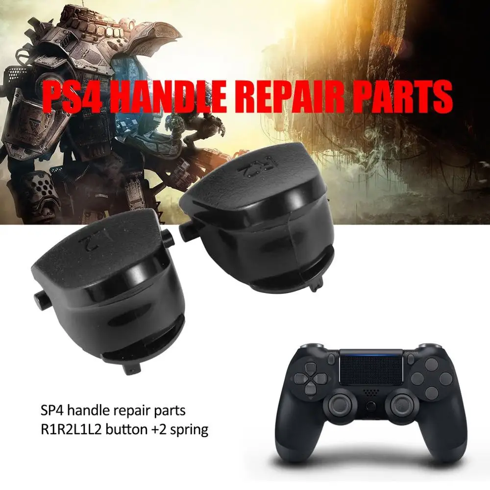

Black Replace Buttons R1 L1 R2 L2 Triggers for Dualshock 4 For PS4 Controller Game Accessaries
