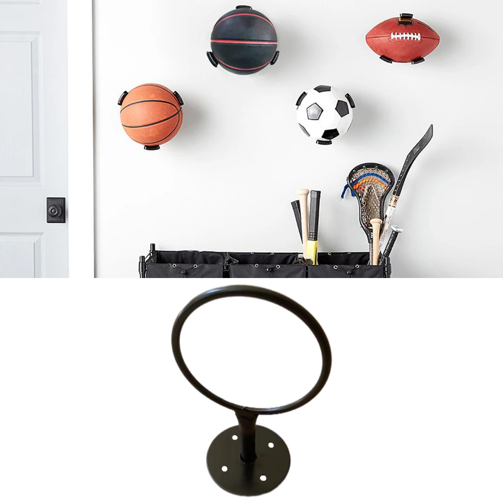 Wall Mounted Home Storage Rack for Soccer Football Exercise Volleyball 
