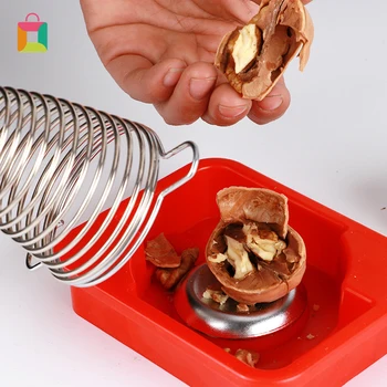 

Stainless Steel Spring Walnut Clamp Crack Walnut Spring Nut Tool Sheller Sheller Tool Kitchen Tools Cozy