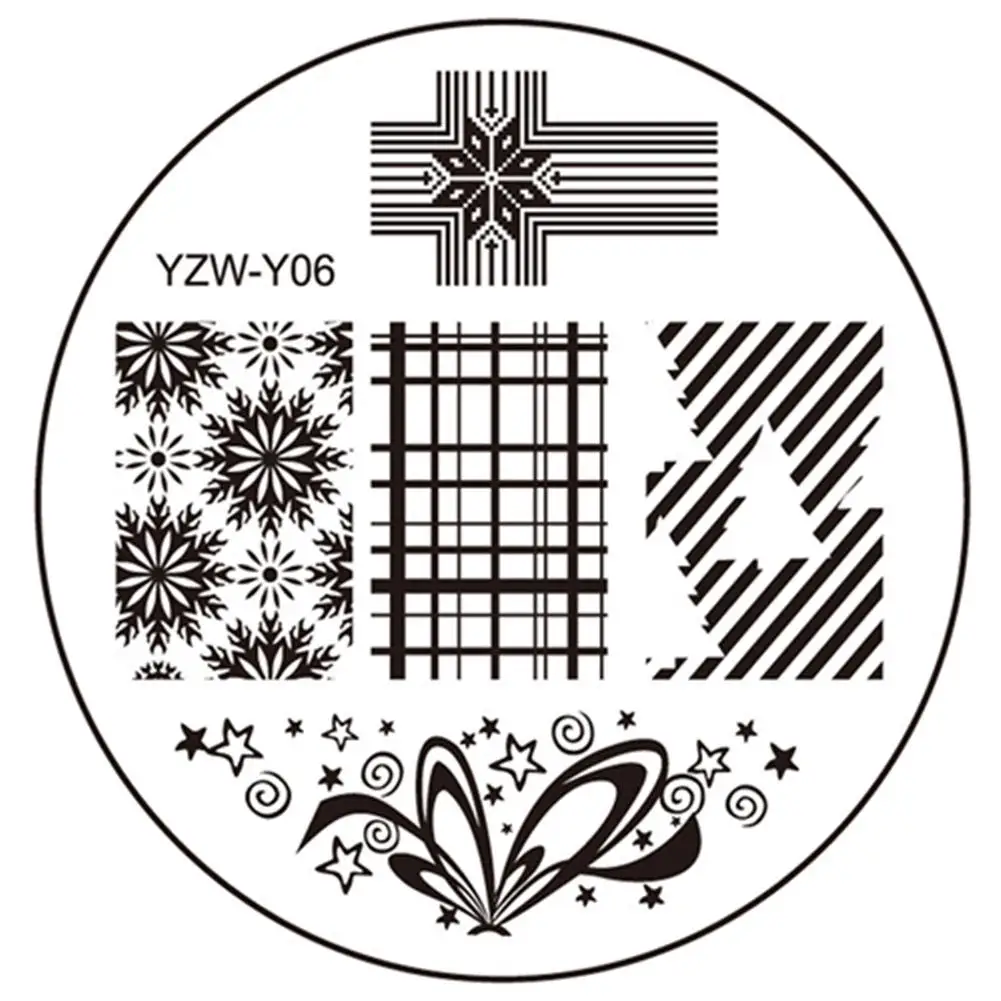 

1pc Beauty Flower Styles Image Polish Printing Nail Stamping Plates Nail Art Templates Stencils Manicure Styling Tools 5.5cm SAJ