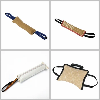 

Training Malinois German Shepherd Rottweiler Pet Chewing Toy Durable Dog Training Bite Tug Pillow Sleeve with 2 Rope Handles