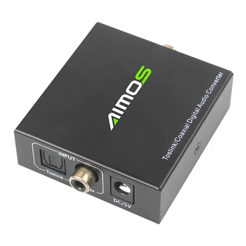 

Digital coaxial to optical fiber audio converter TV ps4 set-top box to audio amplifier decoder mutual conversion
