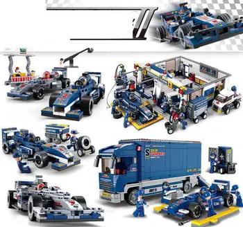 

Classic Sluban Building Blocks F1 Racing Combination Model Assembly Blocks Plastic DIY Bricks Toys For Children Gift