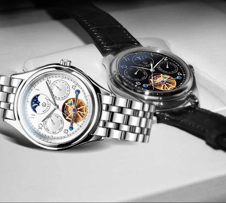 Люксовый бренд LOBINNI часы для мужчин Япония MIYOTA автоматический механический Движение для мужчин t мужские часы многофункциональные сапфировые часы L13006