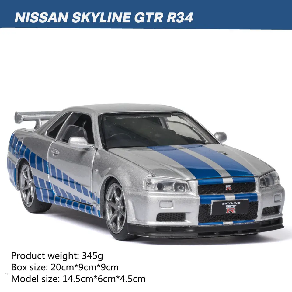 Highly Simulated Toy Car 1 32 Skyline Gtr34 Alloy Die Cast Cars Model 1 32 Pull Back Vehicle Educational Children Birthday Gifts Diecasts Toy Vehicles Aliexpress