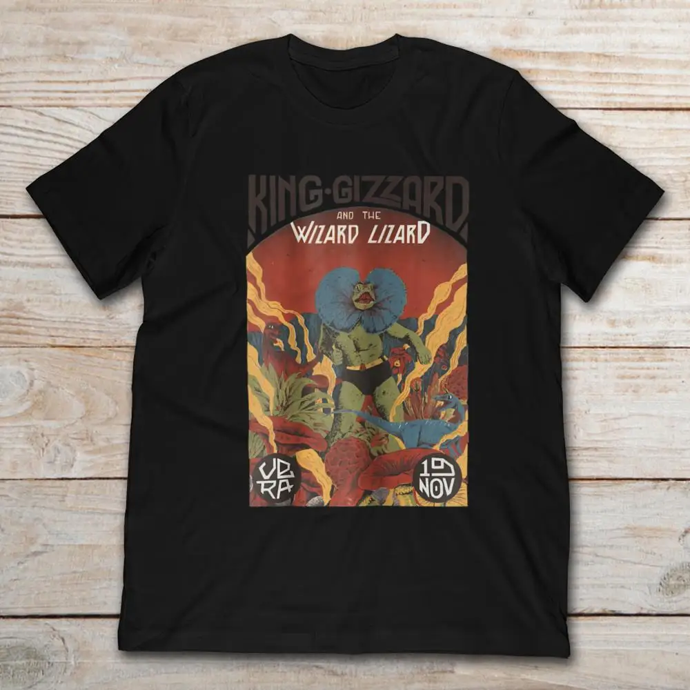 Футболка с ящерицами King Gizzard And The Wizard | Мужская одежда