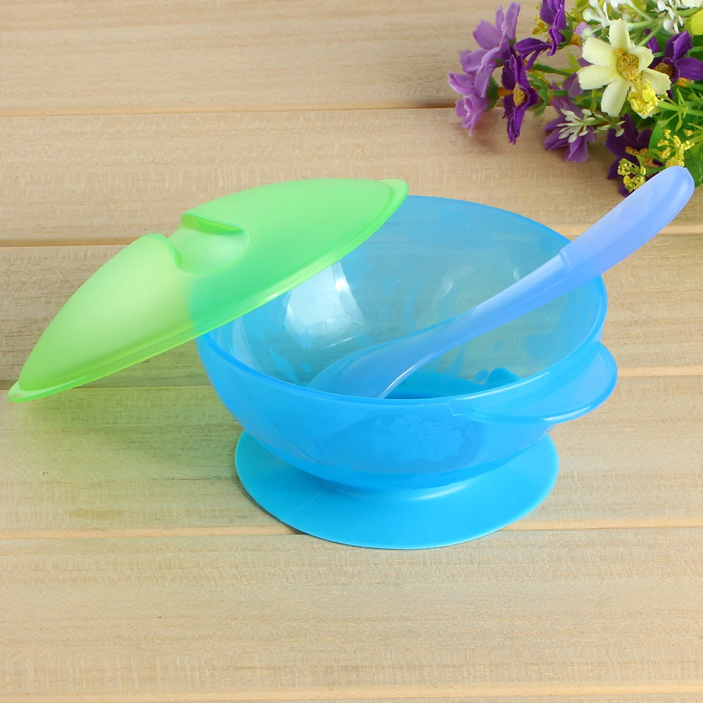 

Baby Feeding Set Sucker Bowl Spoon Temperature Sensing Baby Tableware Learning Dishes Assist Food Bowl Children Feeding Bowl