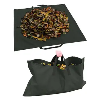 

2020 NEW Garden Leaf Bag Outdoor Lawn Yard Waste Tarp Container Reusable Heavy Duty Gardening Tote Trash Pouch